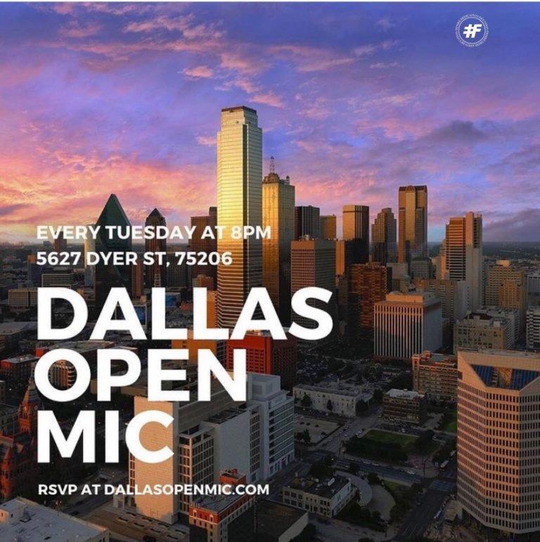 Founder of #Focuseddd, Mobeen Mian, and team, collaborate with The Dallas Open Mic!